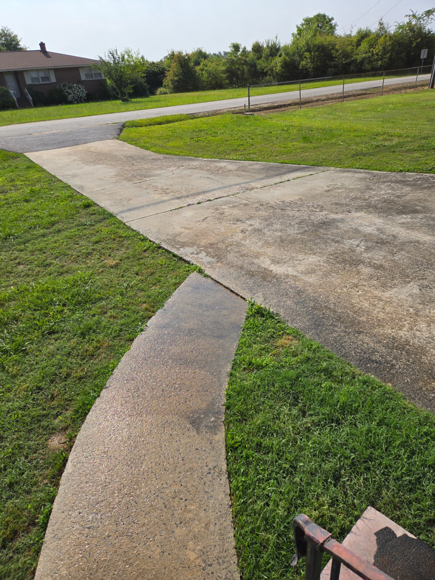 Driveway & Walkway — Before